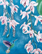 Floral Hummingbird Paintings